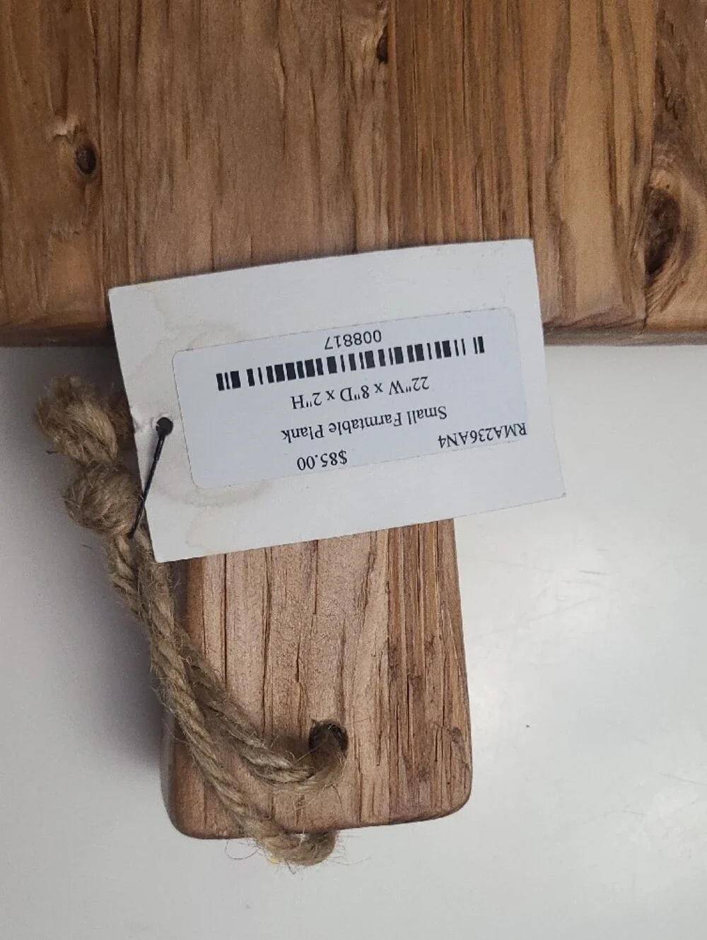 Rustic Wooden Paddle Cutting Board - Natural Brown
